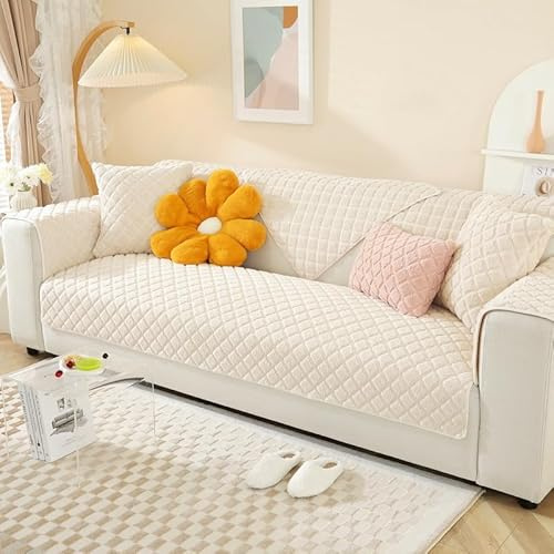 WYJHNLBEDC Sofa/Couch überzug/Sofabezug/überwurfdecke, Sofaschutz Decke | Warmer Super Weicher Samt Sofaschoner Decken rutschfest, L/U Form/Ecksofa 3/2/1 Sitzer, Sofaschutz Hund Kratzschutz Katze