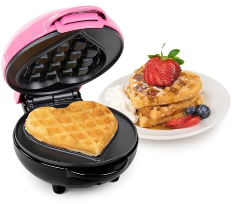 bobyk Heart Waffle Maker,Nonstick Interior