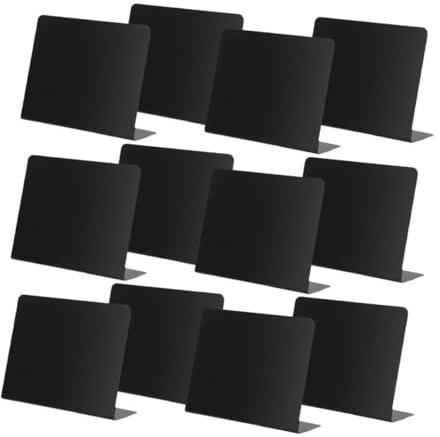 KICHOUSE 12St Mini-Desktop-Schild schreibtafel buchstabentafel menu Wohnkultur Preistafeln schreiben Minitafeln Multifunktion Beschilderung Ausstellungsstand Etikettenhalter Preisschild PVC