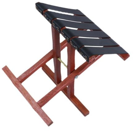 VINTORKY Klapphocker Faltbar Holz Tragbarer Campinghocker Leichter Angelhocker Mit Verstärkter Halterung Für Garten Angeln Outdoor Reisen