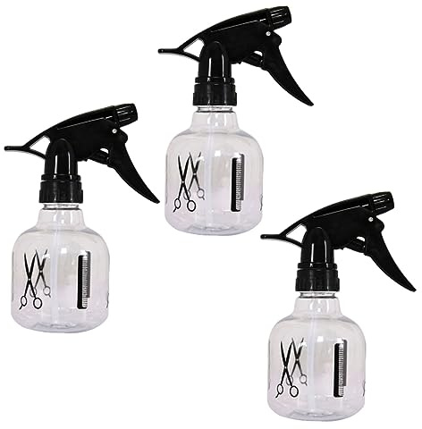 SOESFOUFU 3piezas Botella De Spray Vacía Multiusos De Plástico Para Peluquería Herramientas De Corte De Pelo Pulverizador Para Uso Doméstico Flores