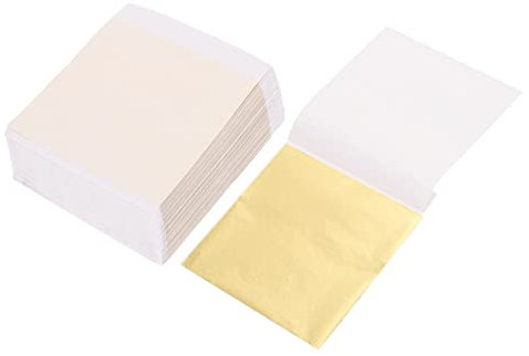 Goldfolie für Selbstgemacht Handwerksliebhaber, 200 Blatt, Folienflocken