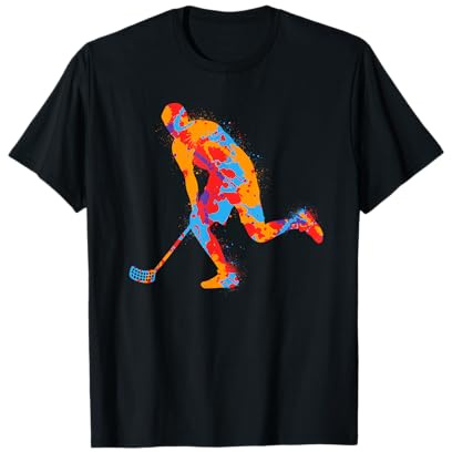 Unihockey Innebandy Bunt Salibandy Jungen Kinder Floorball T-Shirt