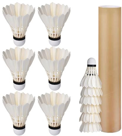 NONGYU Professionelle Enten-Badminton-Federbälle, Hochgeschwindigkeitstraining, Badminton-Federbälle, 12 Stück