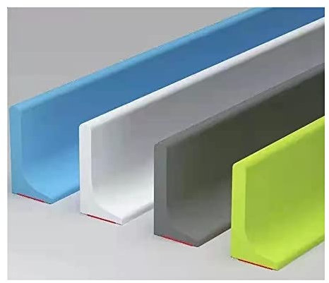 Silikon-Duschdichtungsstreifen, Falttürbarriere, wasserdichtes Dichtungsband für Küche und Badezimmer (Farbe: Transparent, Größe: 6 m)