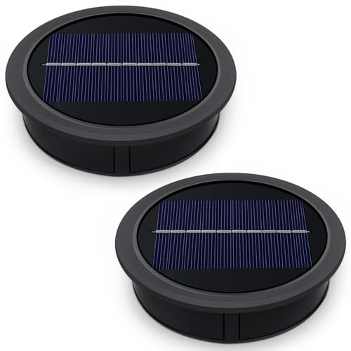 Luci Solari di Ricambio 10.5 cm per Lanterna da Giardino, Luce Calda, 3.7V 1200mAh, IP44 Lampada Solare di Ricambio, Ricambi Luci Solari Esterno per Lanterna Solare da Giardino, set di 2