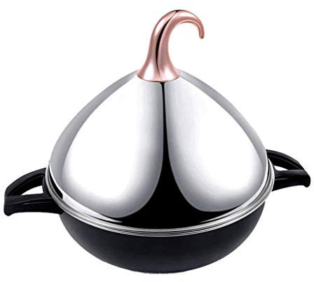 Professioneller Suppentopf aus Edelstahl für Induktion, Suppentopf, Dampfgarer-Set, 26 cm