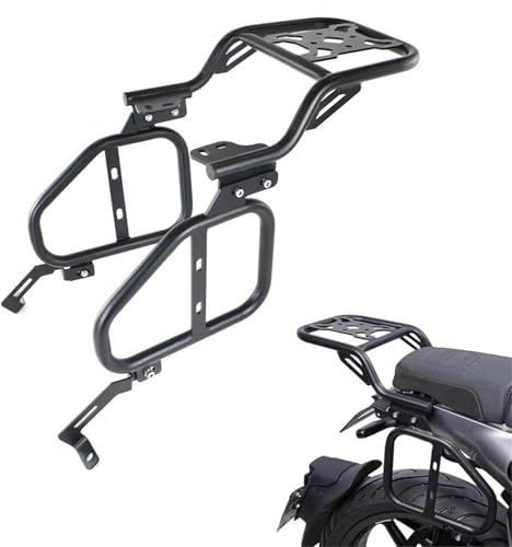 XYHZMZ Portaequipajes Trasero para H&usqvarna Svartpilen 250/401 Vitpilen 250/401 Svartpilen 125/200, Funda Superior para Maletero, Alforja, Soporte para Alforja