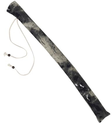 BESPORTBLE Leichte Flöten Tragetasche aus Stoff mit Künstlerischem Tintenwasch Design und Weichem Flanell Innenfutter für Reisen und Outdoor Auftritte