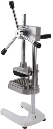 EMUKOEP Coupe-pommes de terre en acier inoxydable, alliage d'aluminium, trancheuse manuelle verticale de pommes de terre avec 3 lames pour légumes, concombres, carottes