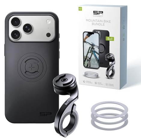 SP CONNECT Mountain Bike Bundle |SPC+| kompatibel mit iPhone 17 Pro Max| Handyhalter für Mountainbike| Mountainbike MTB Handy Halterung Gadget