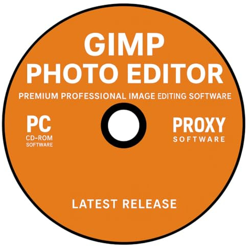 GIMP Photo Editor 2025 on CD Disc | Premium Professional Image Editing Software Compatible with Windows 11 10 8.1 8 7 Vista XP PC 32 & 64-Bit, Mac & Linux | Lifetime Licence & No Monthly Subscription