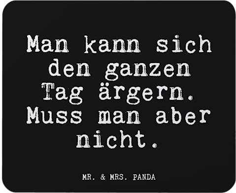 Mr. & Mrs. Panda Mauspad Man kann Sich den... - Geschenk, Mutter, Weisheiten, Spruch, PC Zubehör, Chef, Büroausstattung, Mama, Computer zubehör,