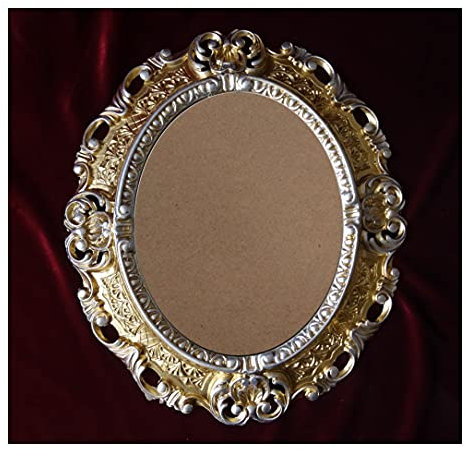 Lnxp BILDERRAHMEN ANTIK BAROCK in der Farbe: Gold/Silber Dualcolor 45x38 cm OVAL REPRO Bilder für 28x22 cm oder 22x28 cm BAROCKRAHMEN BILDER DEKO 46R
