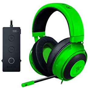 Razer Kraken Tournament Edition - Esports Gaming Headset (Kabelgebundenes Gaming Headphones mit USB-Audio-Controller, THX Spatial Audio, 50-mm-Treiber, Plattformübergreifende Kompatibilität) Grün