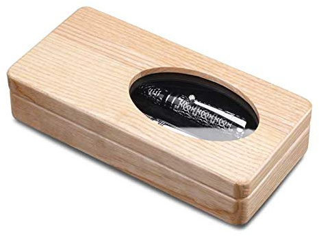 Ferocase Edle Sammelbox Penbox für 2 Schreibgeräte - Minimalistisch Funktional - Schwarz