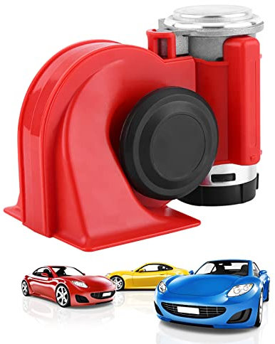 Snail Electric 12V 130dB Dual Trumpet Air Horn Kit - Super Loud, Waterproof for Car, Motorcycle, Boat