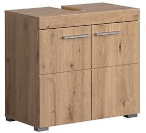 trendteam smart living - Meuble sous-Vasque - Salle de Bain - Amanda - Dimensions de Montage (LxHxP) 60 x 56 x 34 cm - chêne coloré - 139330192