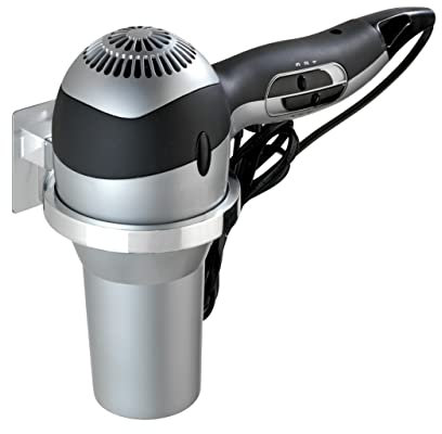 WENKO Turbo-Loc® Quadro portaphon - Fissaggio senza trapano, ABS, 13 x 7 x 12.5 cm, Cromo