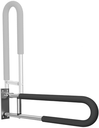 Botabay Handicap Grab Bars Rails 23.6 Inch Toilet Handrails Bathroom Safety Bar Hand Support Rail Handicapped Handrail Accessories for Seniors Elderly (24inch)