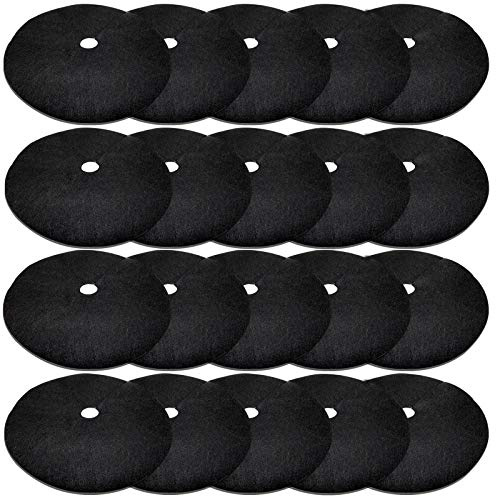 EBaokuup 20 Pack 16,5 Zoll Vlies Baum Mulch Ring - Abbaubare Baumschutzmatte, Wiederverwendbare Baum Unkraut Barriere Matte für Unkrautbekämpfung Wurzelschutz