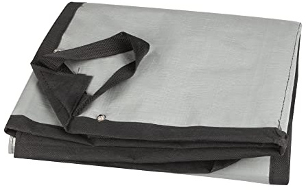 Windhager Umtopfmatte, 1 x 1,5 m, Grau, Arbeitsunterlage für Pflanzen, Vlies, wasserabweisend, aufklappbare Ränder, 07475