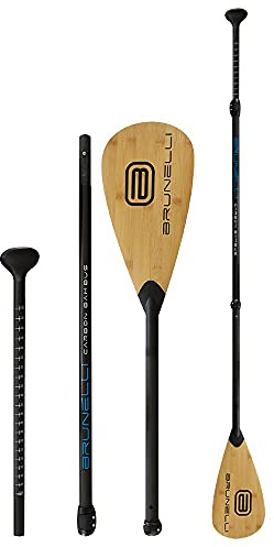 Brunelli Carbon Bambu paddle SUP paddel 3-delad justerbar 180–220 cm