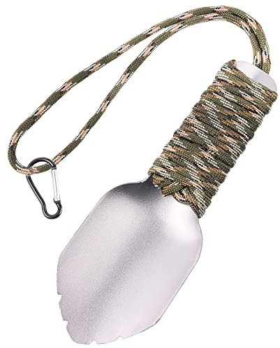 Backpacking Schaufel Ultraleichte Campingschaufel Wanderkelle Gartenkelle Kleine Töpfchenschaufel Pik Zwei Kelle für Camping im Freien