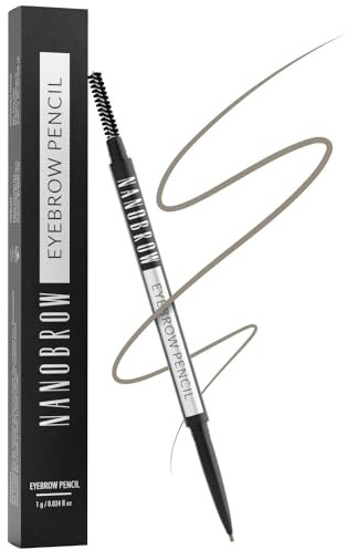 Augenbrauenstift Nanobrow Eyebrow Pencil Blonde Stift zum präzisen Augenbrauenschminken mit superdünner Mine, Augenbrauenstift mit Bürste