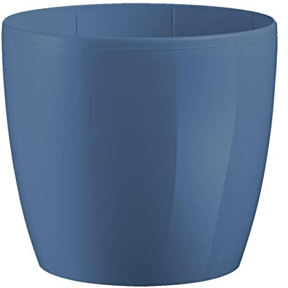 ECOMACETAS FLOWERPOT STORE Maceta Azul de Plástico. Maceta Decorativa de Interior y Exterior. Macetero Azul. (1, 22 cm)