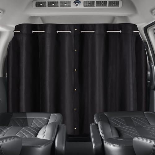 ZATOOTO Cortina Divisoria de Privacidad Coche, Camper Desmontables, para niños Viajar, Acampar, Dormir, Cortinillas Parasol Ventanas Laterales Coche Caravanas Accesorios 180x122 cm