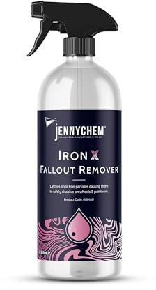 Fall Out Remover for Wheels & Paintwork (1L) - Powerful Car Iron Remover - Wheel Cleaner Iron Remover for Professional Car Detailing - Superior Performance Iron X Wheel Cleaner…