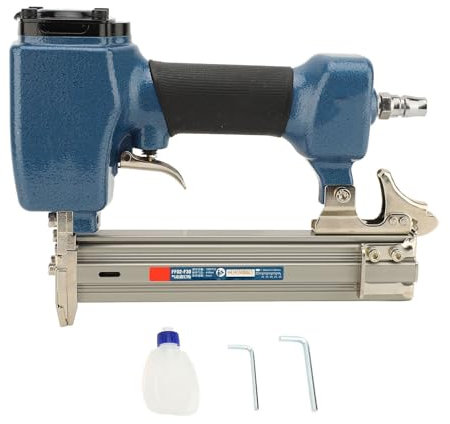 Air Brad Nailer Agrafeuse Pneumatique 100 Pièces capacité de Fente de Clou en Alliage D'aluminium moulé pour Encadrer le Travail du Bois Menuiserie Projet de Bricolage Garniture