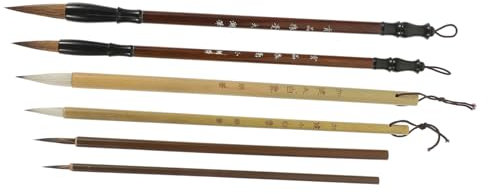 BCOATH 6stücke Kalligrafiepinsel Chinesische Tuschestifte Für Malerei Traditionelle Kalligrafie-schreibpinsel Für Künstler Und Anfänger