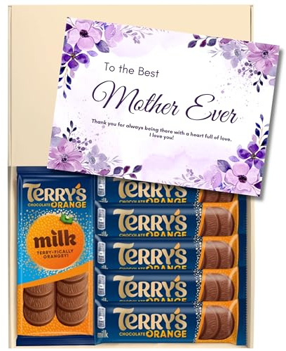 Chocohugs Terry’s Orange Chocolate Gift Box for Mom/Mother | Personalised Gift for Mother/Mum/Mom | Assorted Terry’s Orange Chocolate Hamper Box | Letterbox Friendly