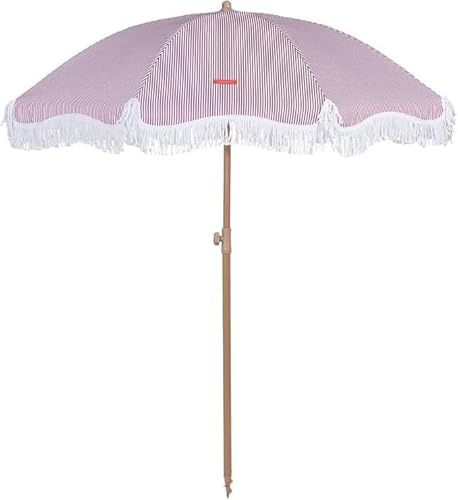 Flamingueo Sombrilla Playa, Piscina, Terraza Exterior, Protección UPF 50+, Altura y Orientación Regulable, Funda de Transporte, Poliéster, 210 x 180 cm