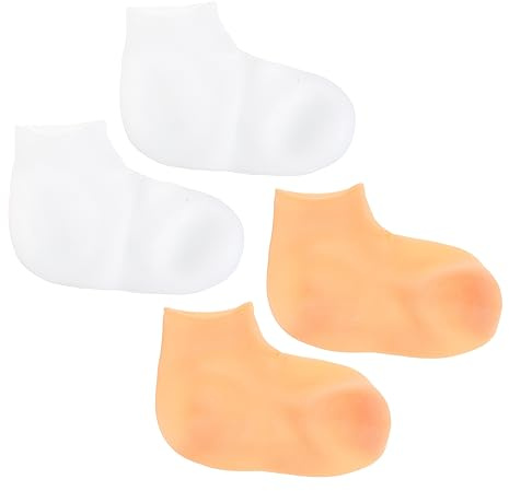 DRESSOOS 2paia Calzini Idratanti Per Piedi Secchi Calzini Riutilizzabili Lozione Elastici Per Dei Piedi
