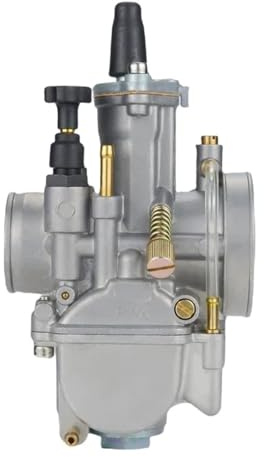 XFYESL Filtro de Gasolina Compatible con Keihin KOSO PWK 24, 26, 28, 30, 32 y 34 mm, 2T, 4T, ATV, Quad, Karts, Scooters de Tierra, Motocicletas de 50 a 250 CC. carburador de Motocicleta(PWK 26mm)