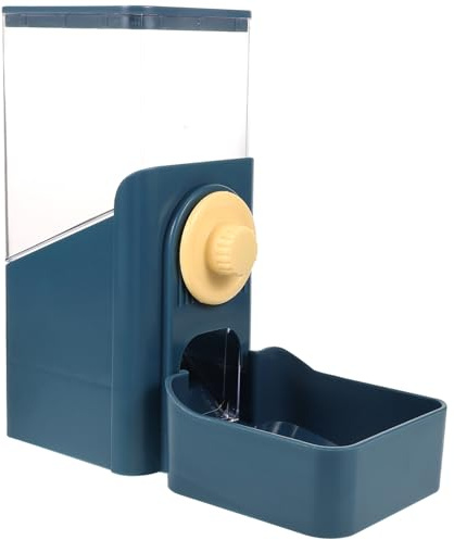 Abaodam Automatic Pet Feeder for Small Animals and Hamsters, Refillable Navy Hanging Food Feeder, Household Accessory Suitable for Rabbits, Cats, and Dogs