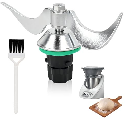 Teigmesser für Thermomix TM6 TM5, Edelstahl & Reinigungsbürste, Ersatzteile