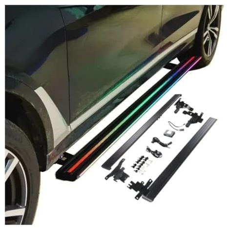 Marchepieds électriques rétractables for Changan Qiyuan Q07 NEVO, marchepieds latéraux automatiques avec éclairage LED, pédales en Alliage d'aluminium OZCCH