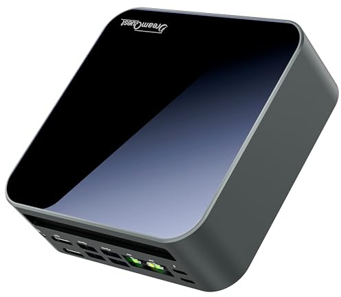 DreamQuest Mini PC Windows 11 Pro AMD Ryzen 5 7430U (bis 4.3GHz), 16GB RAM, 512GB NVMe SSD,Desktop Computer, AMD Radeon Graphics, Dual HDMI 4K, WiFi 6, Ultra Leise für Home Office & Business