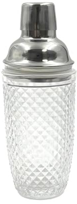 Shaker per cocktail in vetro da 400 ml singolo shaker per bevande di lusso per la produzione di cocktail bar a casa