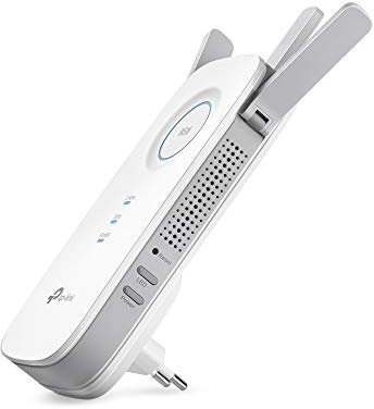 TP-Link RE450(DE) AC1750 Gigabit Dual-Band WLAN Repeater (1300 Mbps (5 GHz) and 450 Mbps (2.4 GHz), AP Mode, Signal Strength Display, 1 Gigabit Port, WPS, Suitable for All WLAN Devices)