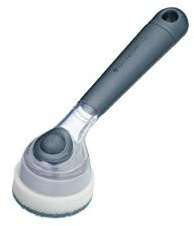 MasterClass Soap Dispensing Dish Brush - Brush with Handle and Built In Soap Dispenser, 20 cm