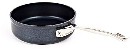 Le Creuset Sauté de aluminio antiadherente, Ø 20 cm, Libre de PFOA, Para todas las fuentes de calor, incluso la inducción, Antracita/Plateado