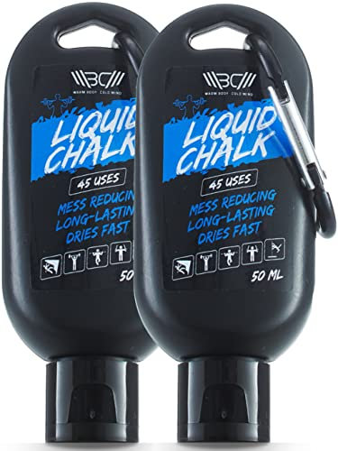 WARM BODY COLD MIND Flytande krita förbättrar greppet för crosstraining, tyngdlyftning, styrkelyft, marklyft, gymnastik, poledance, ingen röra (50+50ml)