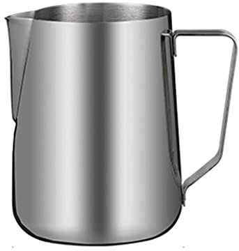 WYDNX Multifunzione Acciaio Inossidabile Latte Sborraggio Pitcher Grand-capacità Milk Brocca Brocca Coppa addensata Body Body Milk Sfort Tazza Barista Strumento Silver Lavabile (Color : Silver1000ML)