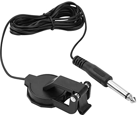 Elektrischer Gitarren-Tonabnehmer, 6,35 Mm Audio-Klinken-Clip auf Mikrofon, Piezo-Violine, Akustikgitarren-Tonabnehmer für Akustikgitarre