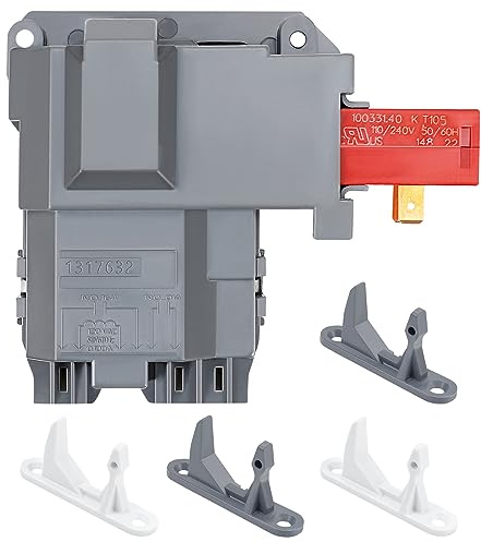 131763256 131763202 Washer Door Lock Latch Switch with 131763310 & 13176302, Replace 131763200 131763255 131269400, FAFW4011LW0 GLTF2940FS1 FAFW3511KW0 Front Load Washing Machine Striker